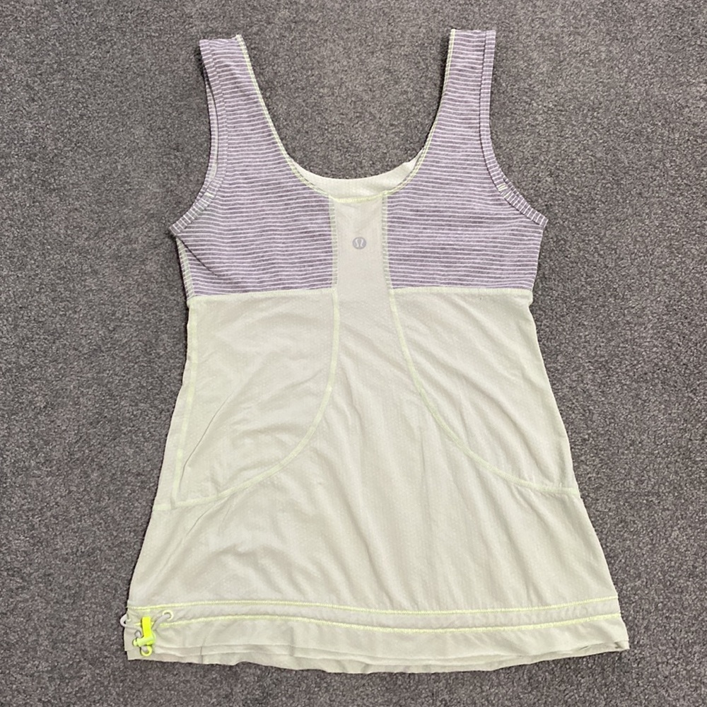 Lululemon Workout Tank, Striped, Size 4